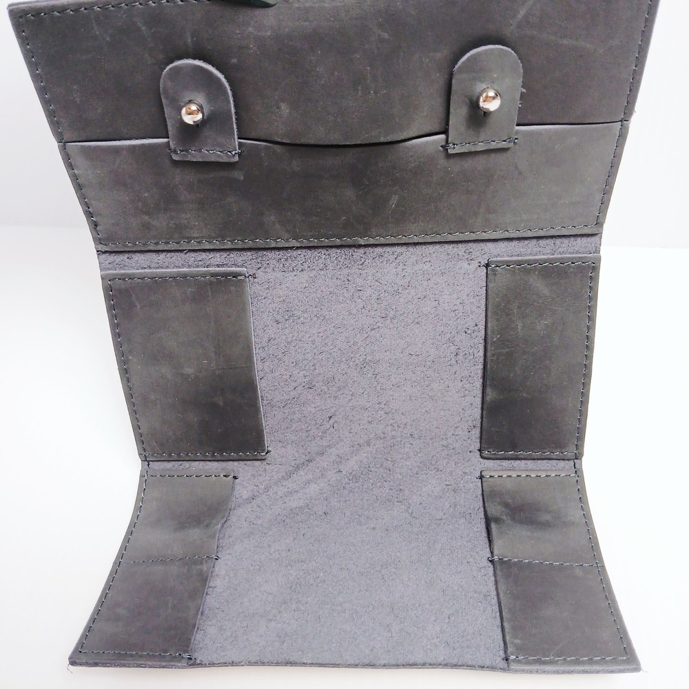 Rado Switzerland Black Leather Watch Roll Travel Organizer Pouch Case - Picture 6 of 6